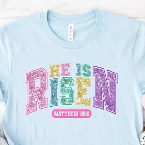 He Is Not Here He Is Risen Shirt, Easter Shirt, Christian Shirt, Jesus Easter